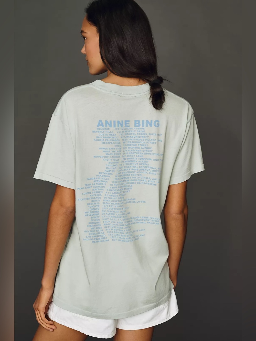 NWT Anine Bing Wave Tee - Picture 3 of 3